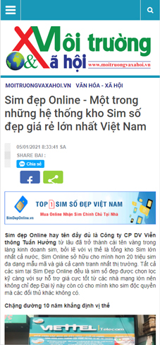 xahoi viết về simdeponline.vn